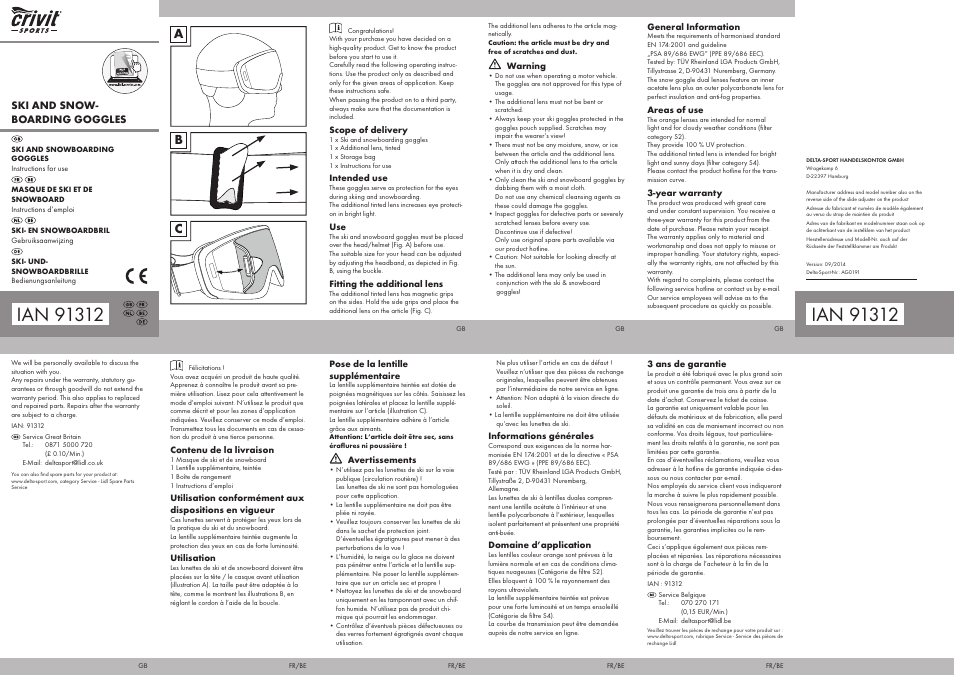 Crivit AG0191 User Manual | 2 pages