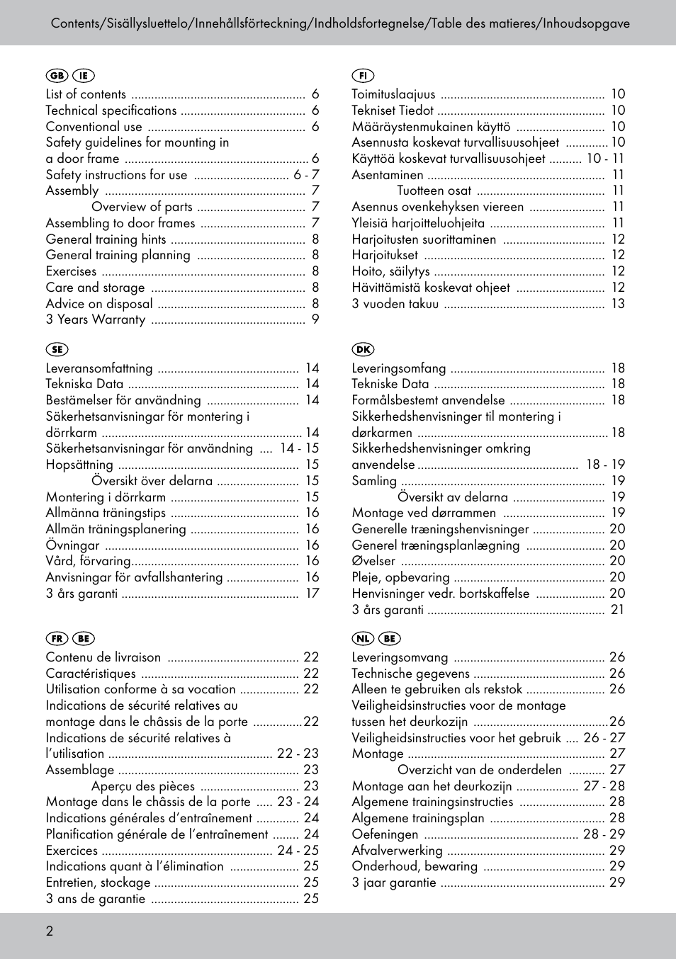 Crivit MR-1442 User Manual | Page 2 / 36
