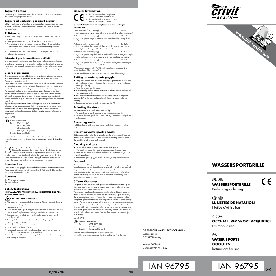 Crivit WS-1602 User Manual | 2 pages