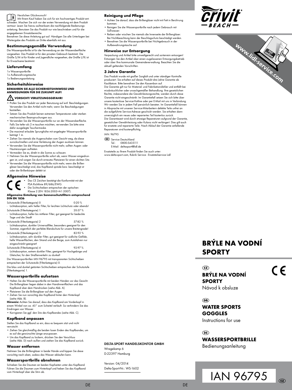 Crivit WS-1602 User Manual | 2 pages