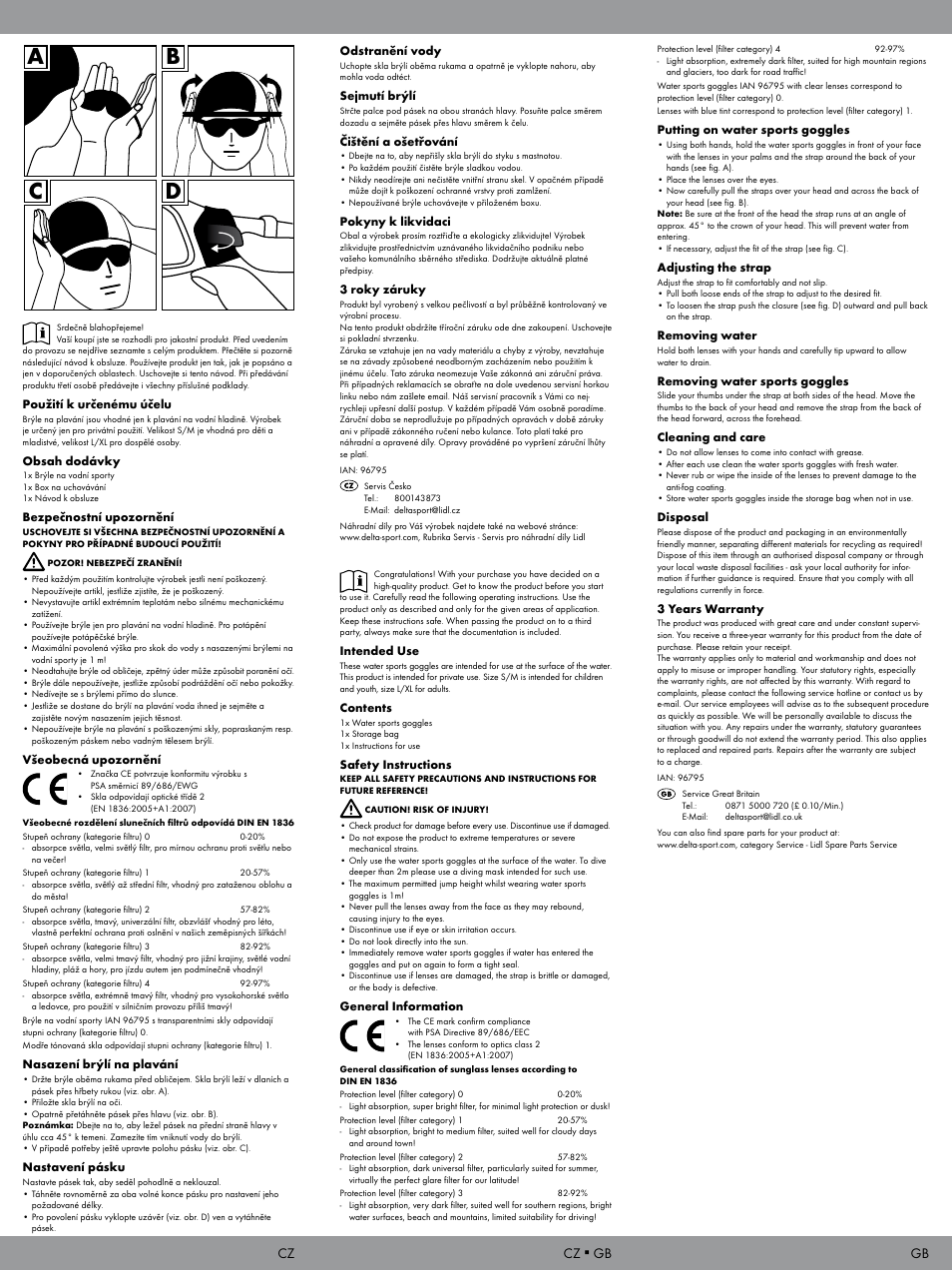 Ab c d, Cz ▪ gb | Crivit WS-1602 User Manual | Page 2 / 2