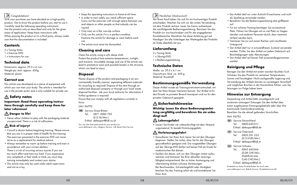 Crivit TS-1840 User Manual | Page 2 / 2