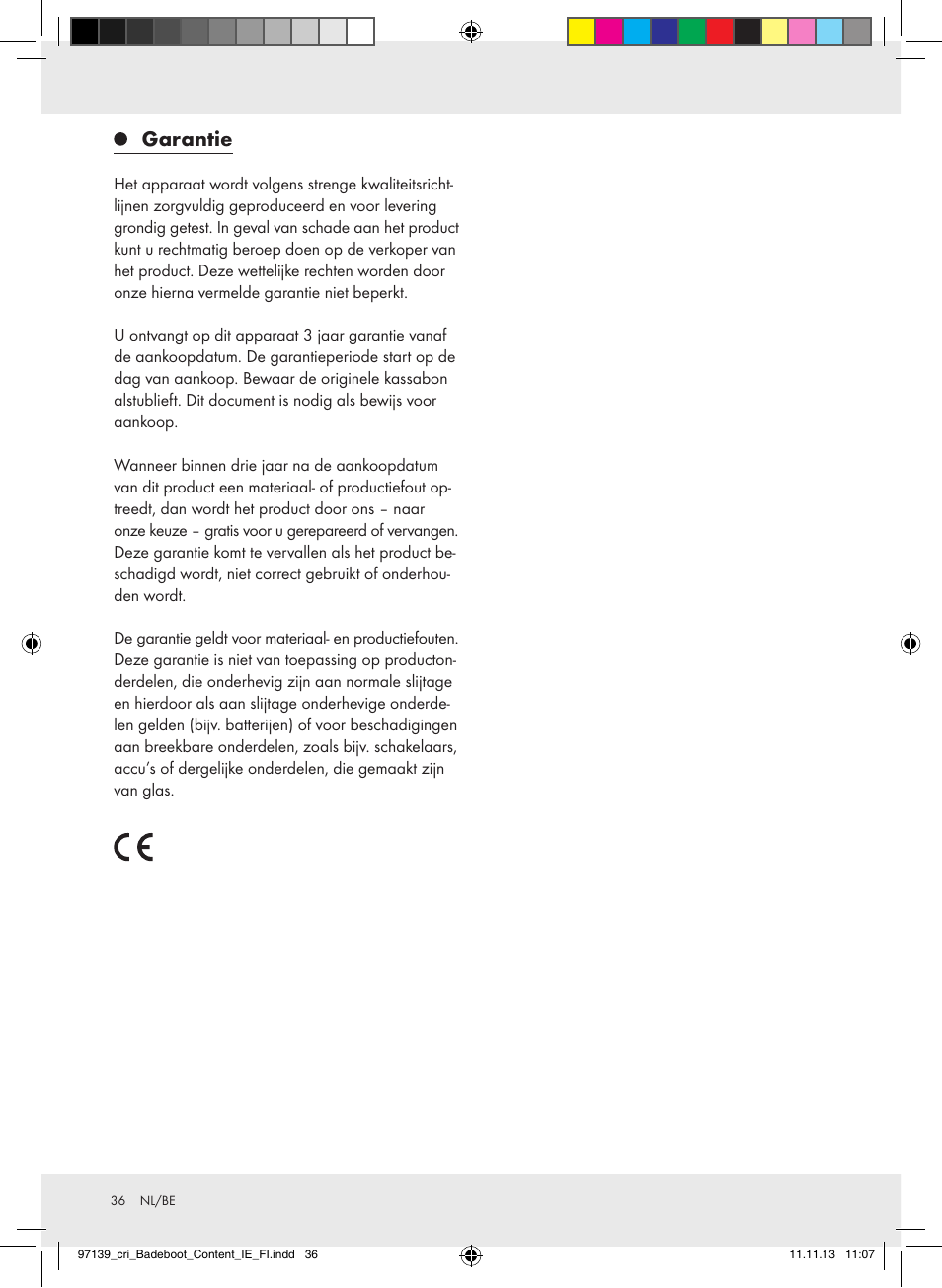 Garantie | Crivit Z31423 User Manual | Page 36 / 43