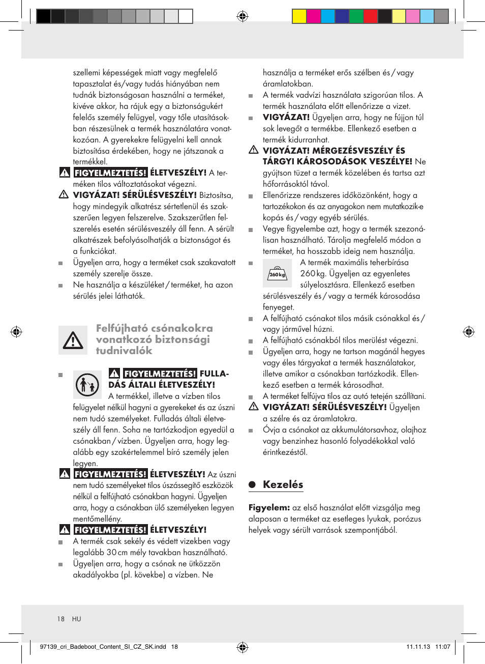 Kezelés | Crivit Z31423 User Manual | Page 18 / 45