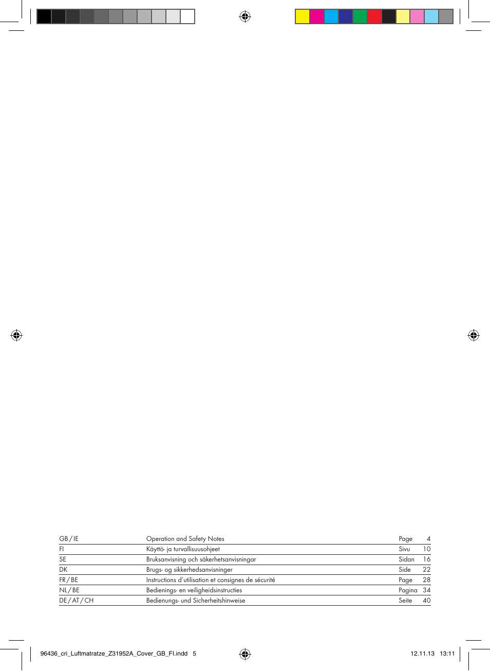Crivit Z31952A User Manual | Page 2 / 46