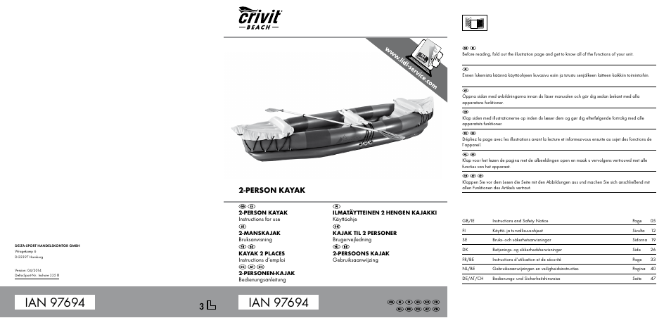 Crivit Inshore 335 lll User Manual | 54 pages