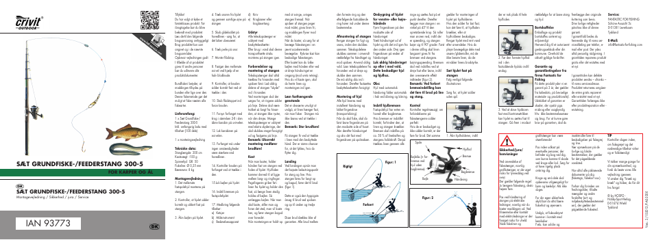 Mi-feeder-2014-dk.pdf, Sæt grundfiske-/feederstang 300-5 | Crivit 300-5 User Manual | Page 4 / 18