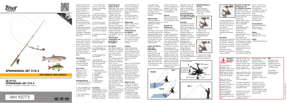 Mi-trout-2014-de.pdf, Spinnangel-set 210-5 | Crivit 210-5 User Manual | Page 3 / 18
