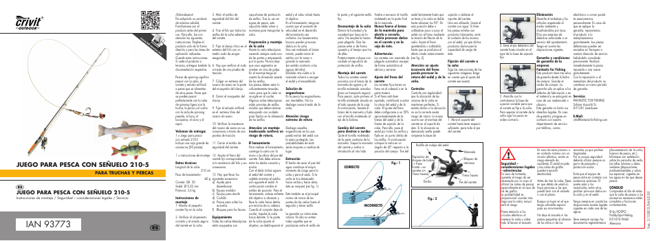 Mi-trout-2014-es.pdf, Juego para pesca con señuelo 210-5 | Crivit 210-5 User Manual | Page 5 / 18