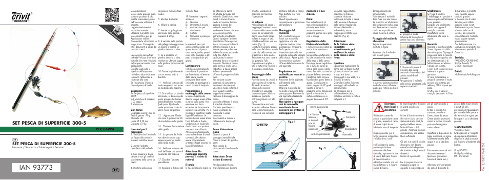 Mi-carp-2014-it.pdf, Set pesca di superficie 300-5 | Crivit 300-5 User Manual | Page 11 / 18