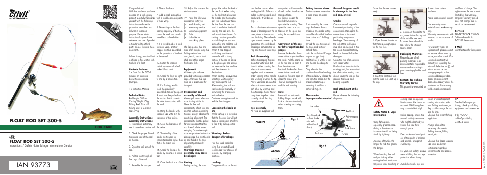 Mi-carp-2014-gb.pdf, Float rod set 300-5 | Crivit 300-5 User Manual | Page 8 / 18