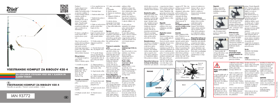 Mi-allround-2014-si.pdf, Vsestranski komplet za ribolov 420-4 | Crivit 420-4 User Manual | Page 15 / 18