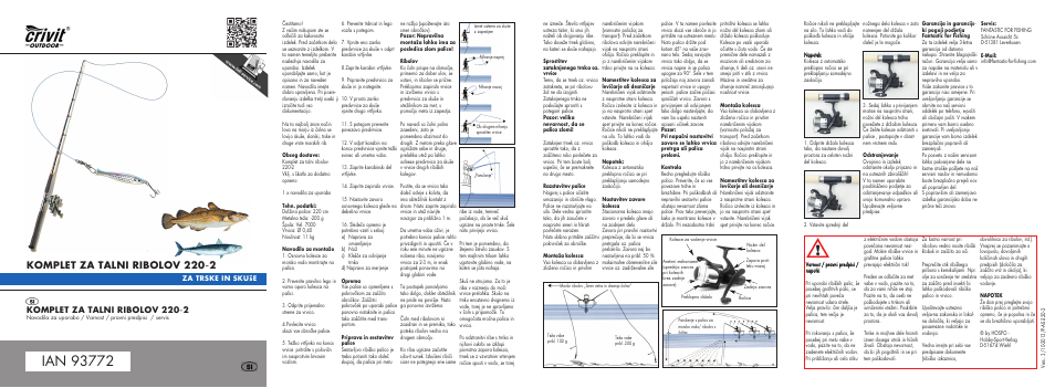 Mi-pilk-2014-si.pdf, Komplet za talni ribolov 220-2 | Crivit 220-2 User Manual | Page 15 / 16