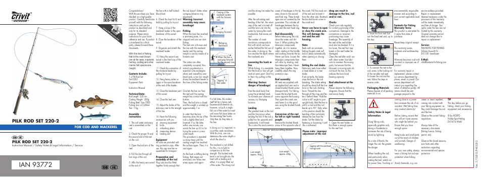 Mi-pilk-2014-gb.pdf, Pilk rod set 220-2 | Crivit 220-2 User Manual | Page 6 / 16