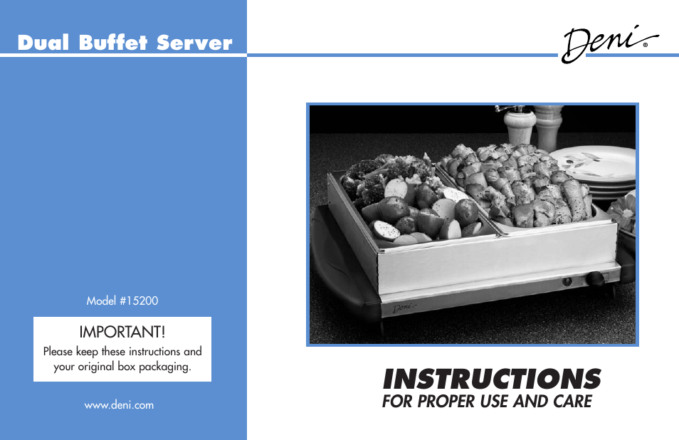 Deni 15200 User Manual | 6 pages