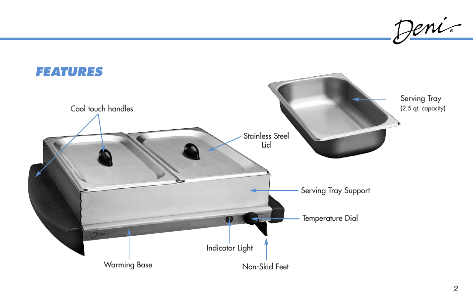 Features | Deni 15200 User Manual | Page 3 / 6