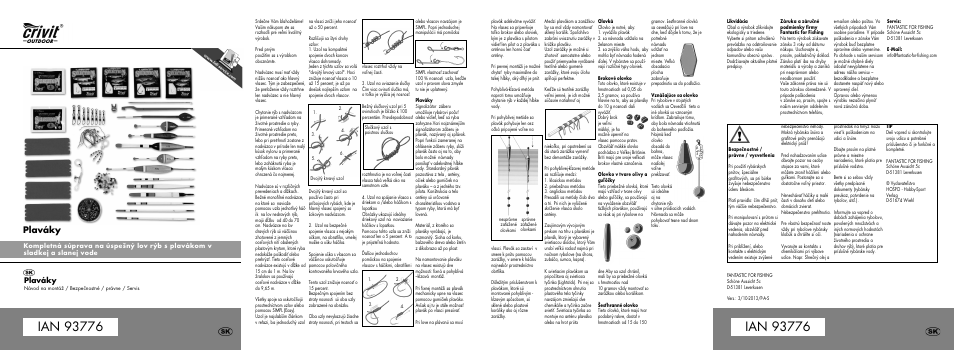 93776-mi-float-sk.pdf, Plaváky | Crivit Float Fishing Assortment User Manual | Page 17 / 18