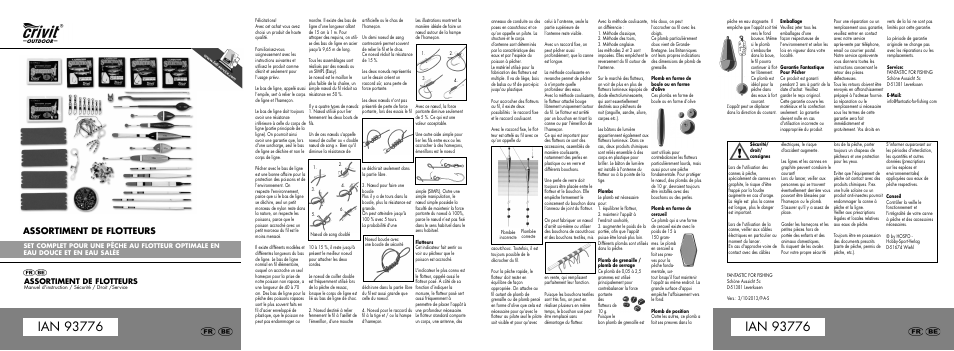 93776-mi-float-fr.pdf, Assortiment de flotteurs | Crivit Float Fishing Assortment User Manual | Page 5 / 18