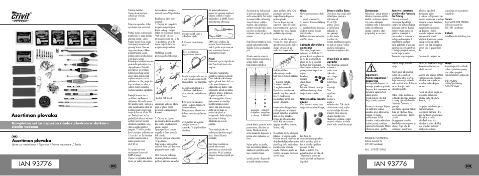 93776-mi-float-hr.pdf, Asortiman plovaka | Crivit Float Fishing Assortment User Manual | Page 8 / 18