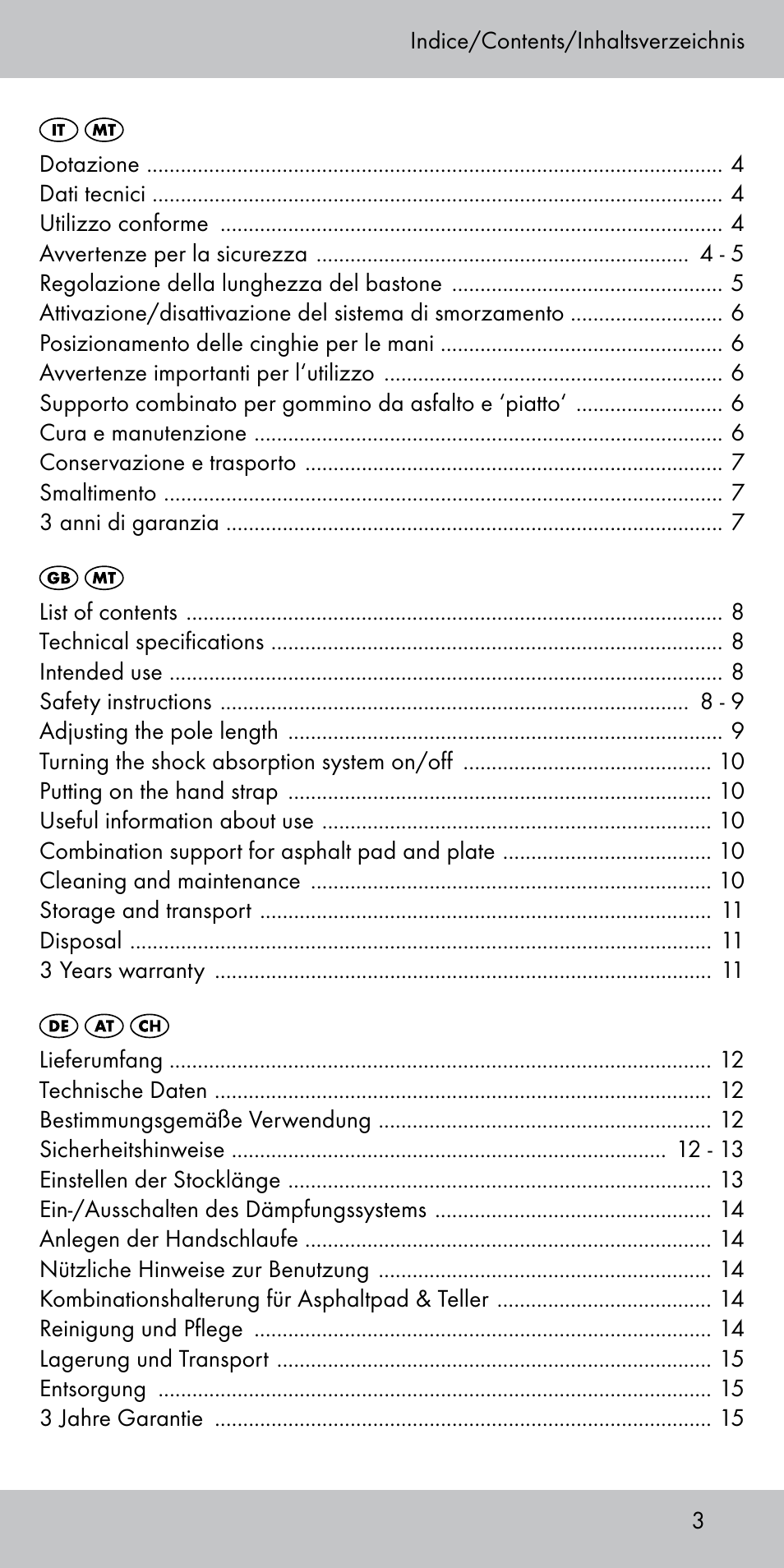 Crivit TS-1808 User Manual | Page 3 / 16