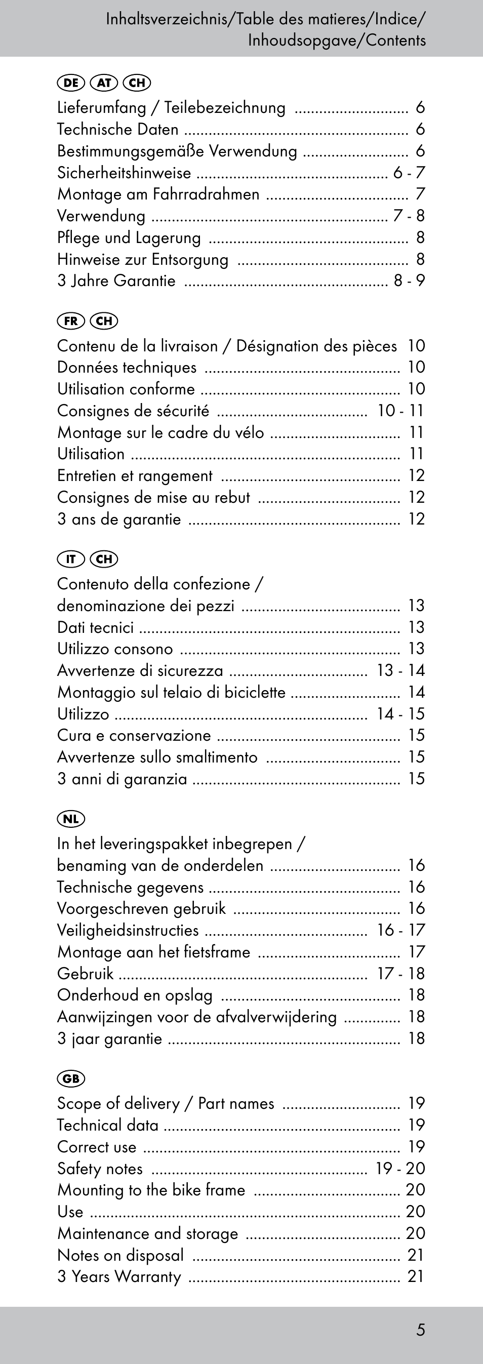 Crivit MP-1781 User Manual | Page 5 / 24