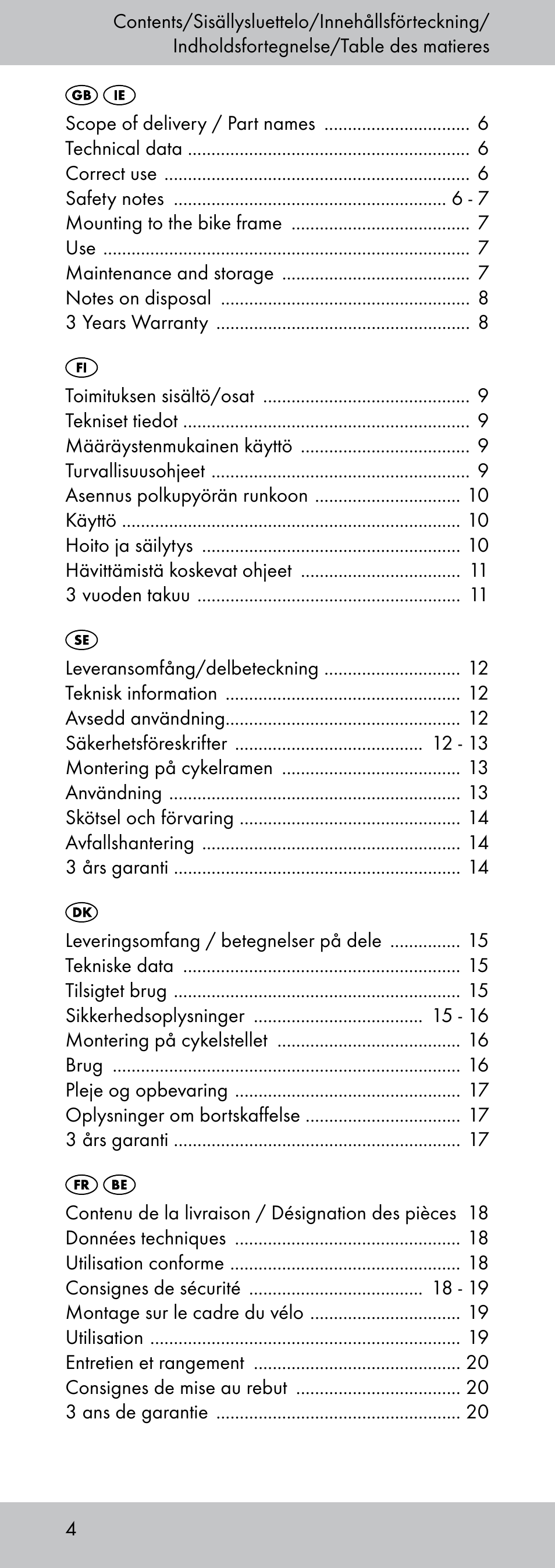 Crivit MP-1781 User Manual | Page 4 / 28