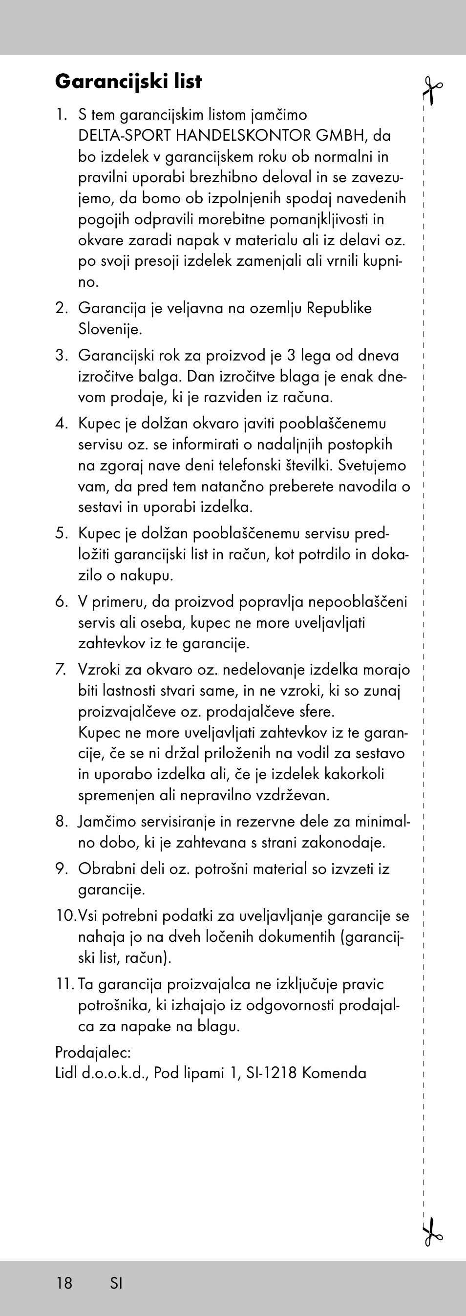 Garancijski list | Crivit MP-1781 User Manual | Page 18 / 32