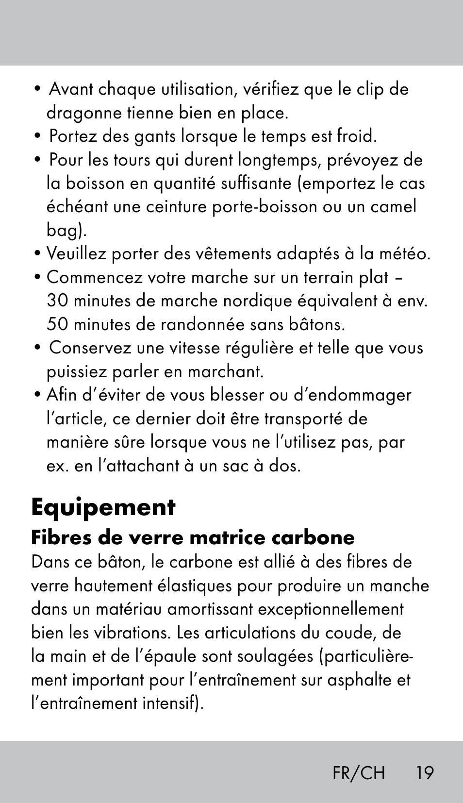 Equipement | Crivit NW-1702 User Manual | Page 19 / 56