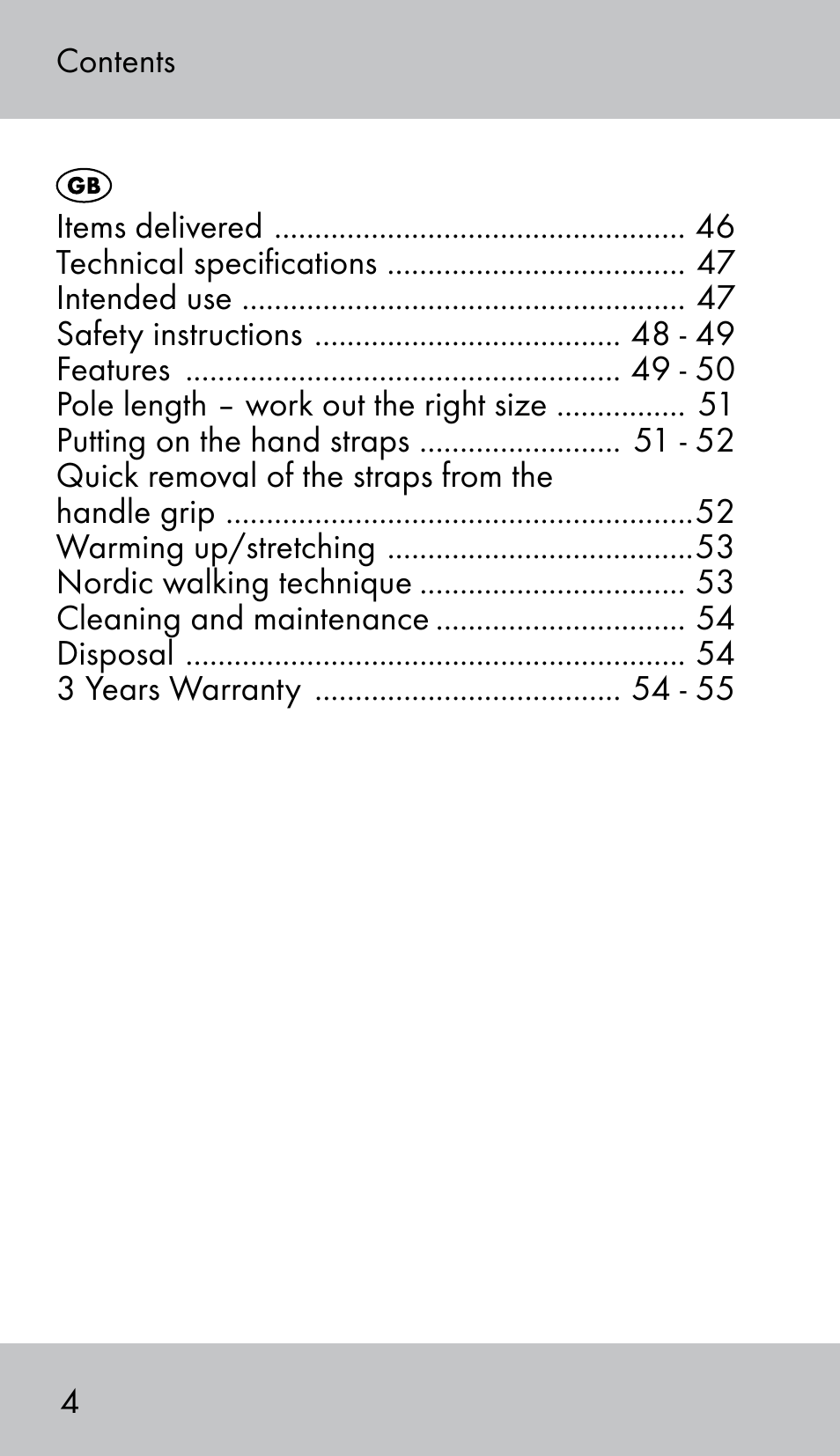 Crivit NW-1702 User Manual | Page 4 / 56