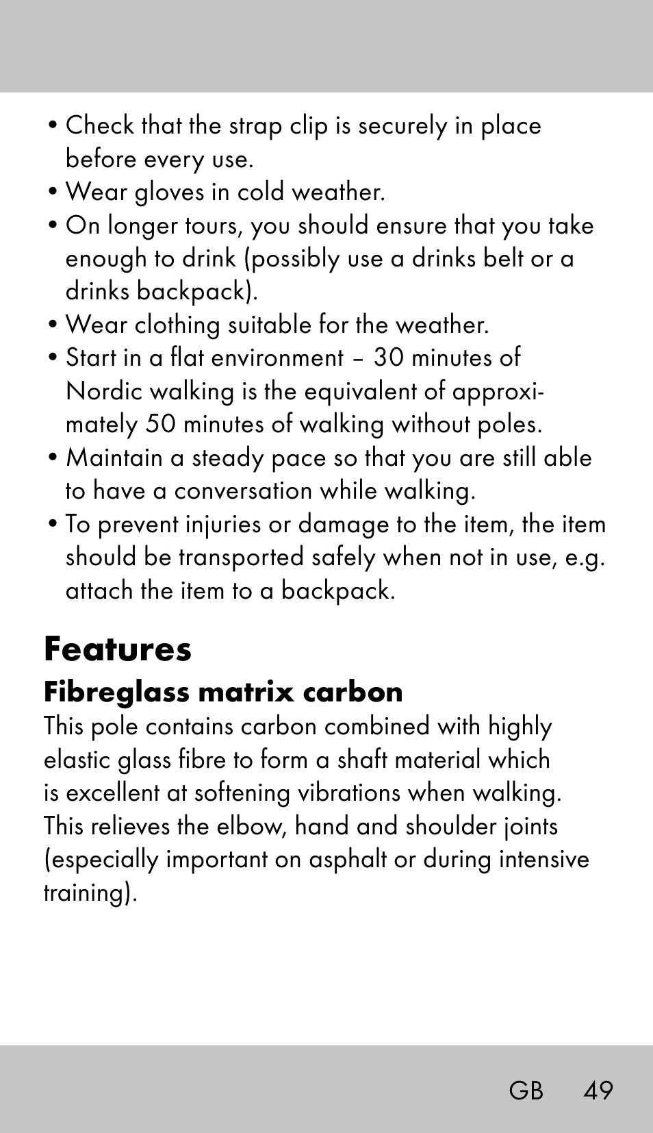 Features | Crivit NW-1702 User Manual | Page 49 / 56