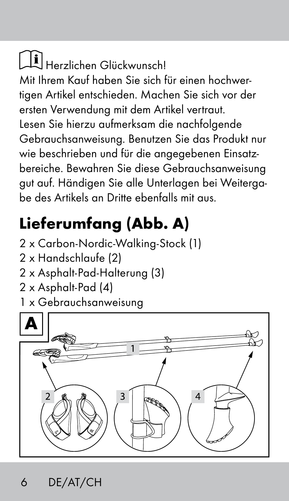 Lieferumfang (abb. a) | Crivit NW-1702 User Manual | Page 6 / 56