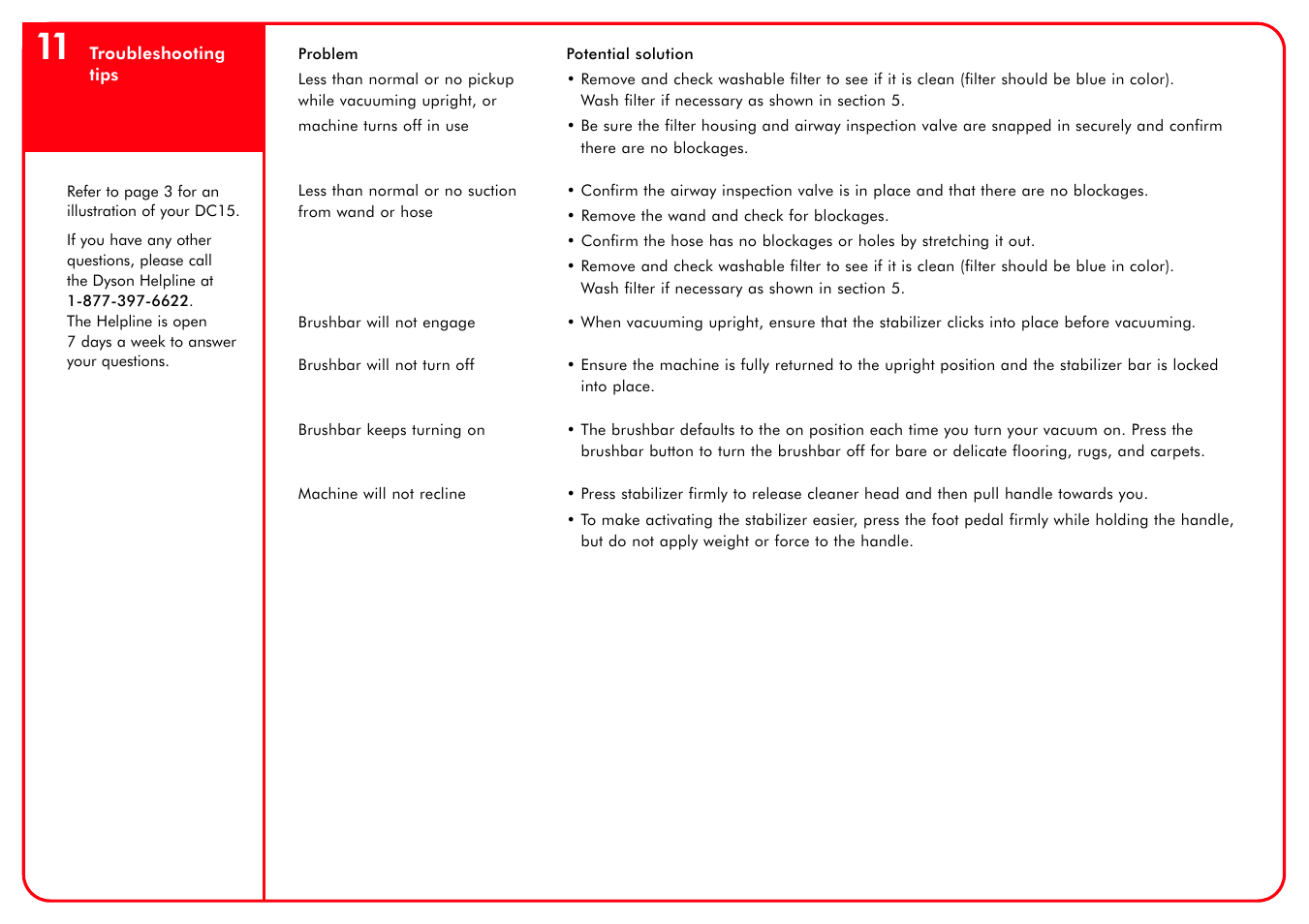 DYSON DC15 User Manual | Page 13 / 15