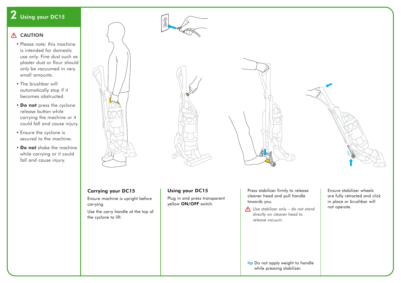 DYSON DC15 User Manual | Page 4 / 15