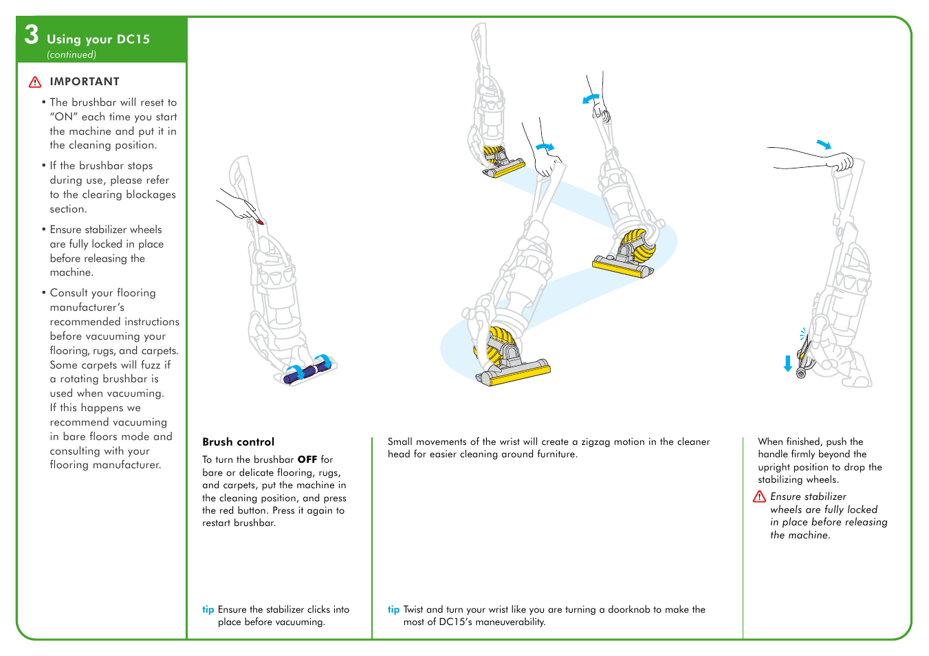 DYSON DC15 User Manual | Page 5 / 15