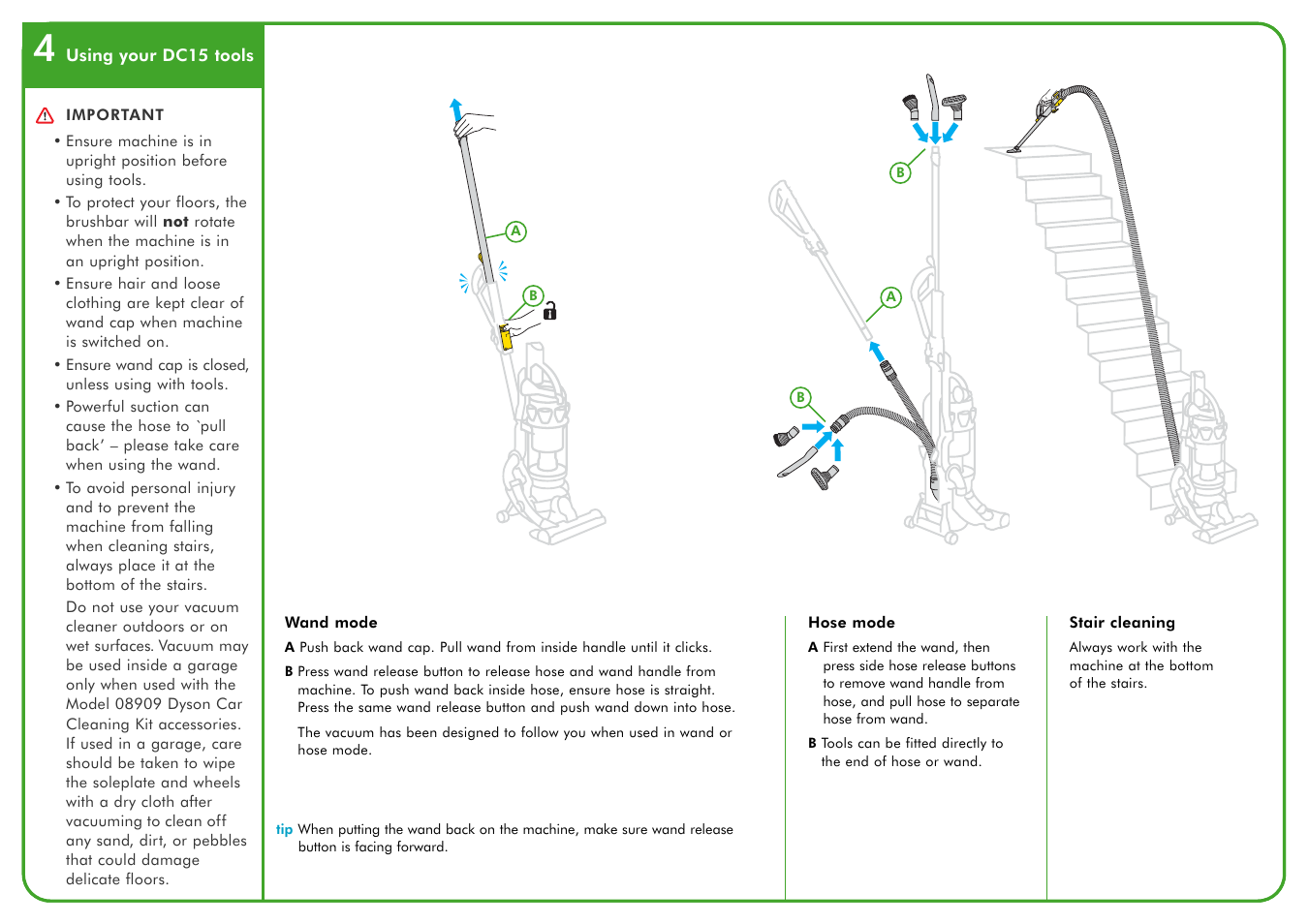 DYSON DC15 User Manual | Page 6 / 15