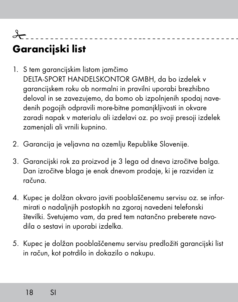 Garancijski list | Crivit IH-1788 User Manual | Page 16 / 38