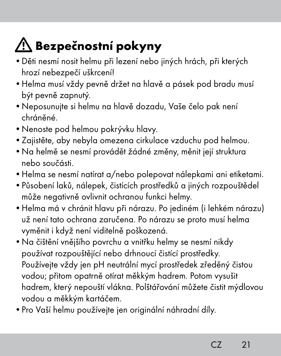 Bezpečnostní pokyny | Crivit IH-1788 User Manual | Page 19 / 38
