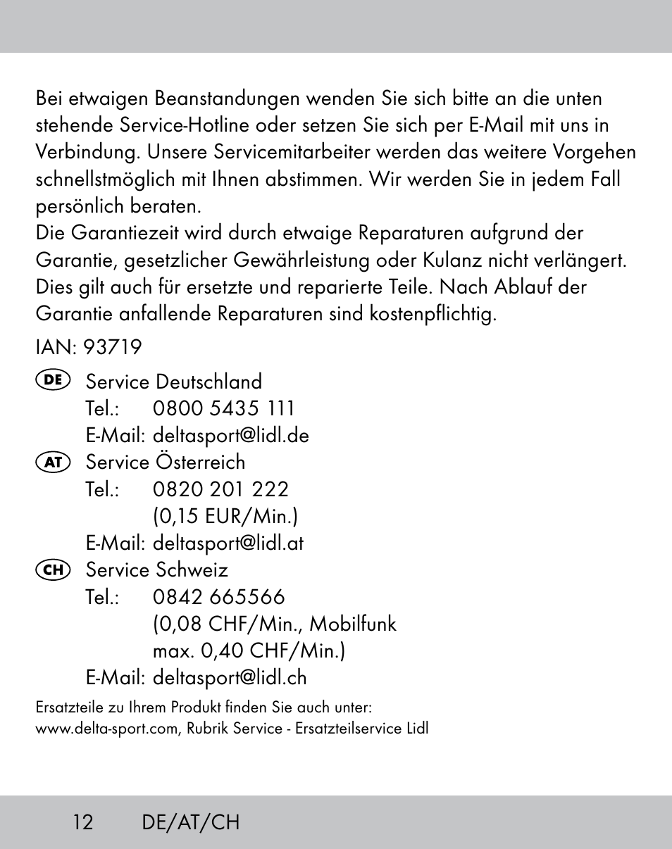 Crivit IH-1788 User Manual | Page 10 / 38