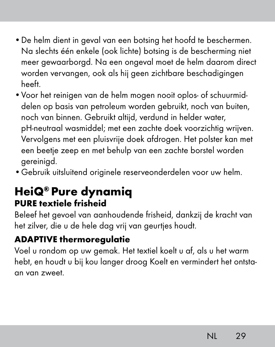 Heiq, Pure dynamiq | Crivit IH-1788 User Manual | Page 27 / 38