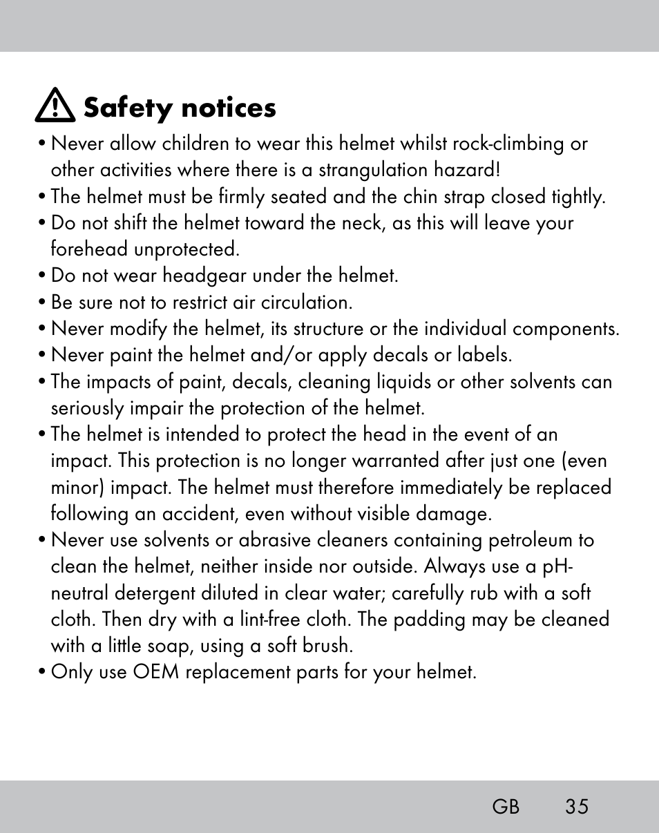 Safety notices | Crivit IH-1788 User Manual | Page 33 / 38