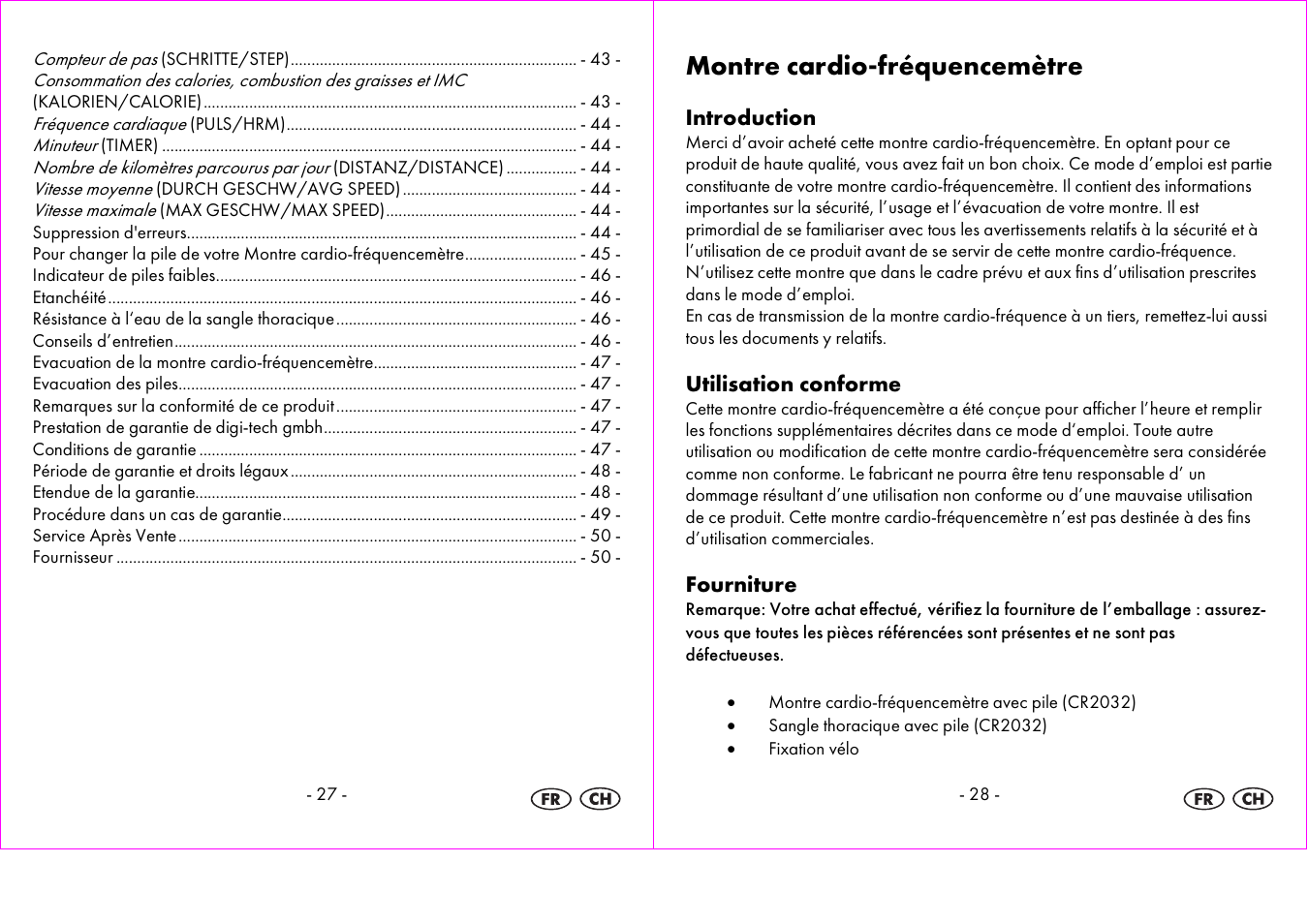 Montre cardio-fréquencemètre | Crivit 1-LD3604-х User Manual | Page 15 / 51