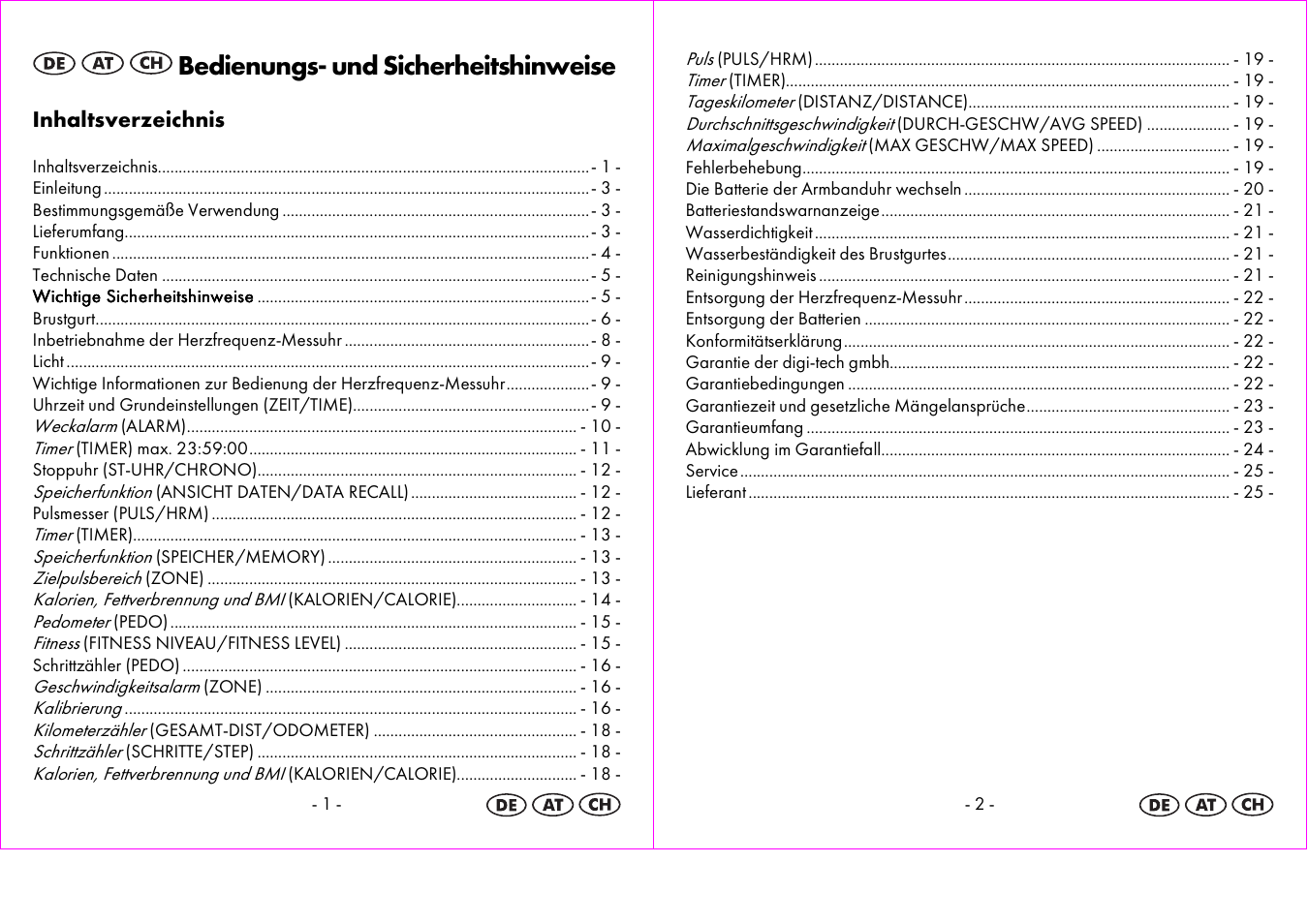 Bedienungs- und sicherheitshinweise | Crivit 1-LD3604-х User Manual | Page 2 / 51