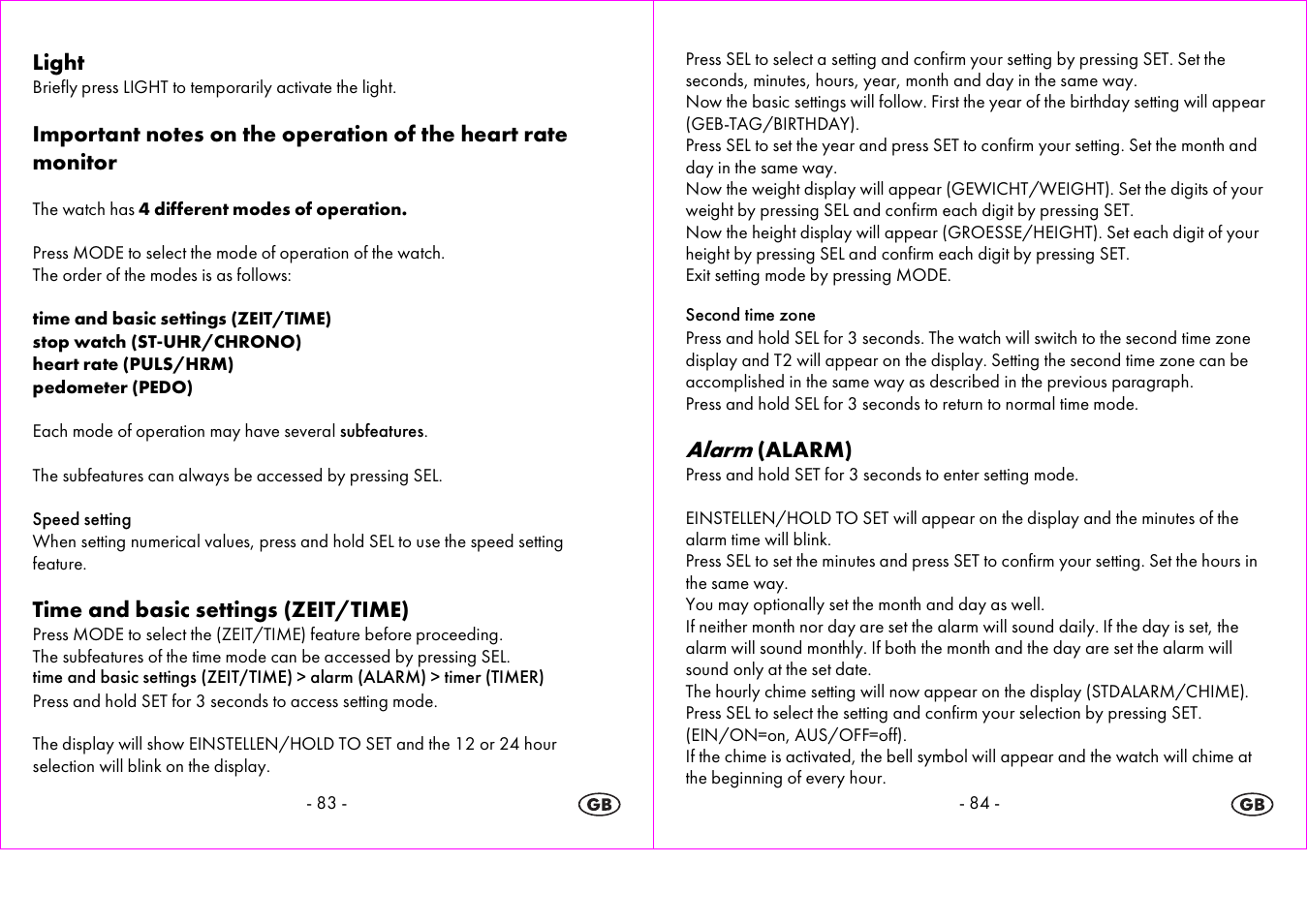 Alarm | Crivit 1-LD3604-х User Manual | Page 43 / 51