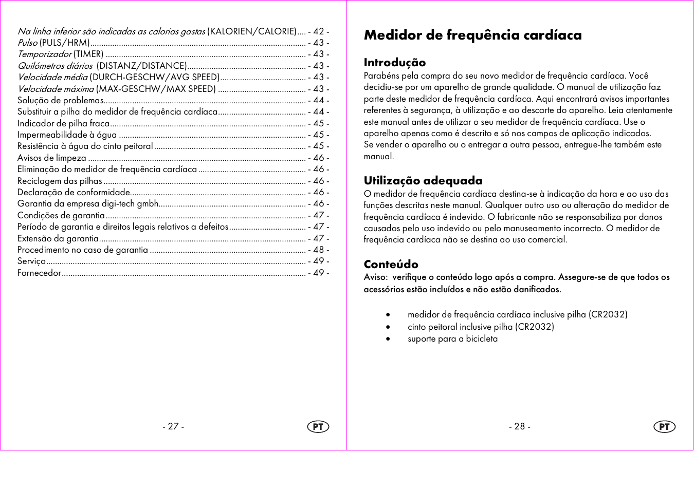 Medidor de frequência cardíaca | Crivit 1-LD3604-х User Manual | Page 15 / 51