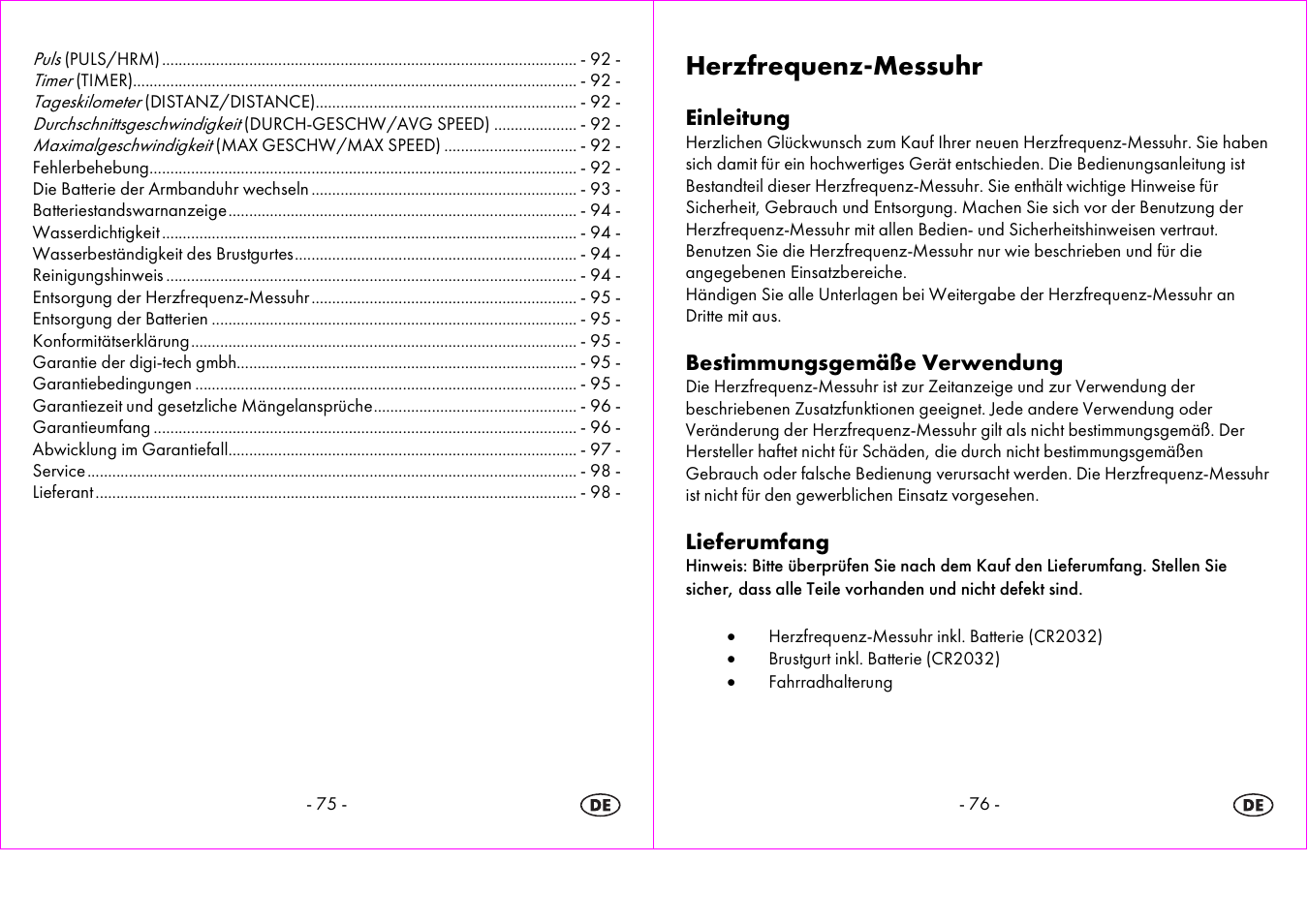 Herzfrequenz-messuhr | Crivit 1-LD3604-х User Manual | Page 39 / 51