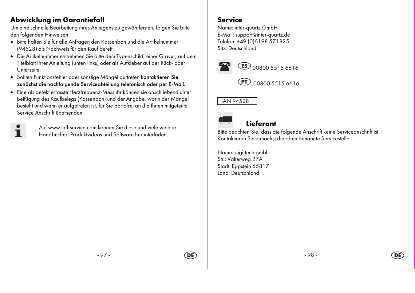 Crivit 1-LD3604-х User Manual | Page 50 / 51