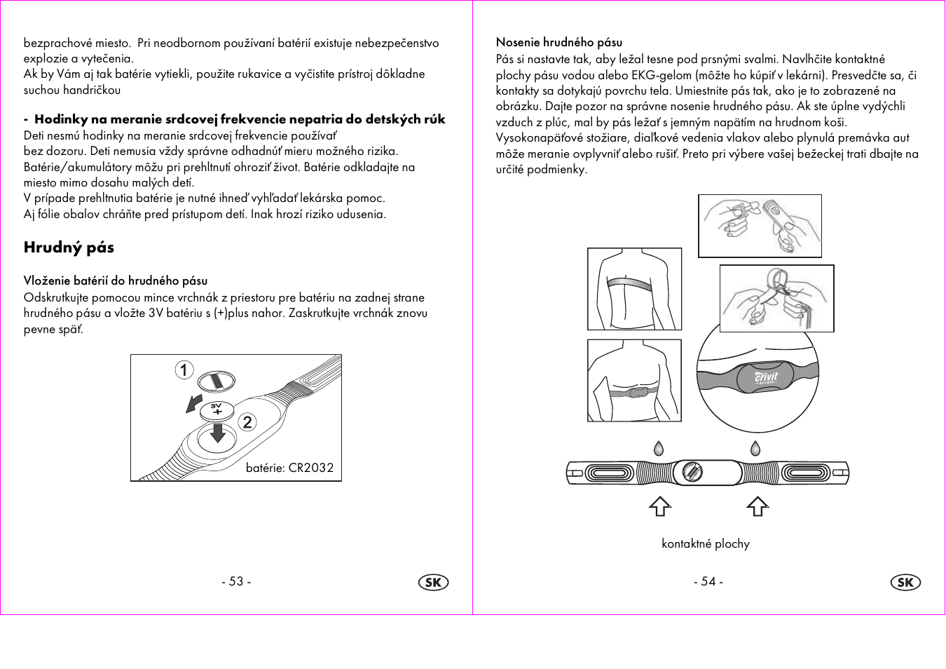 Hrudný pás | Crivit 1-LD3604-х User Manual | Page 28 / 49