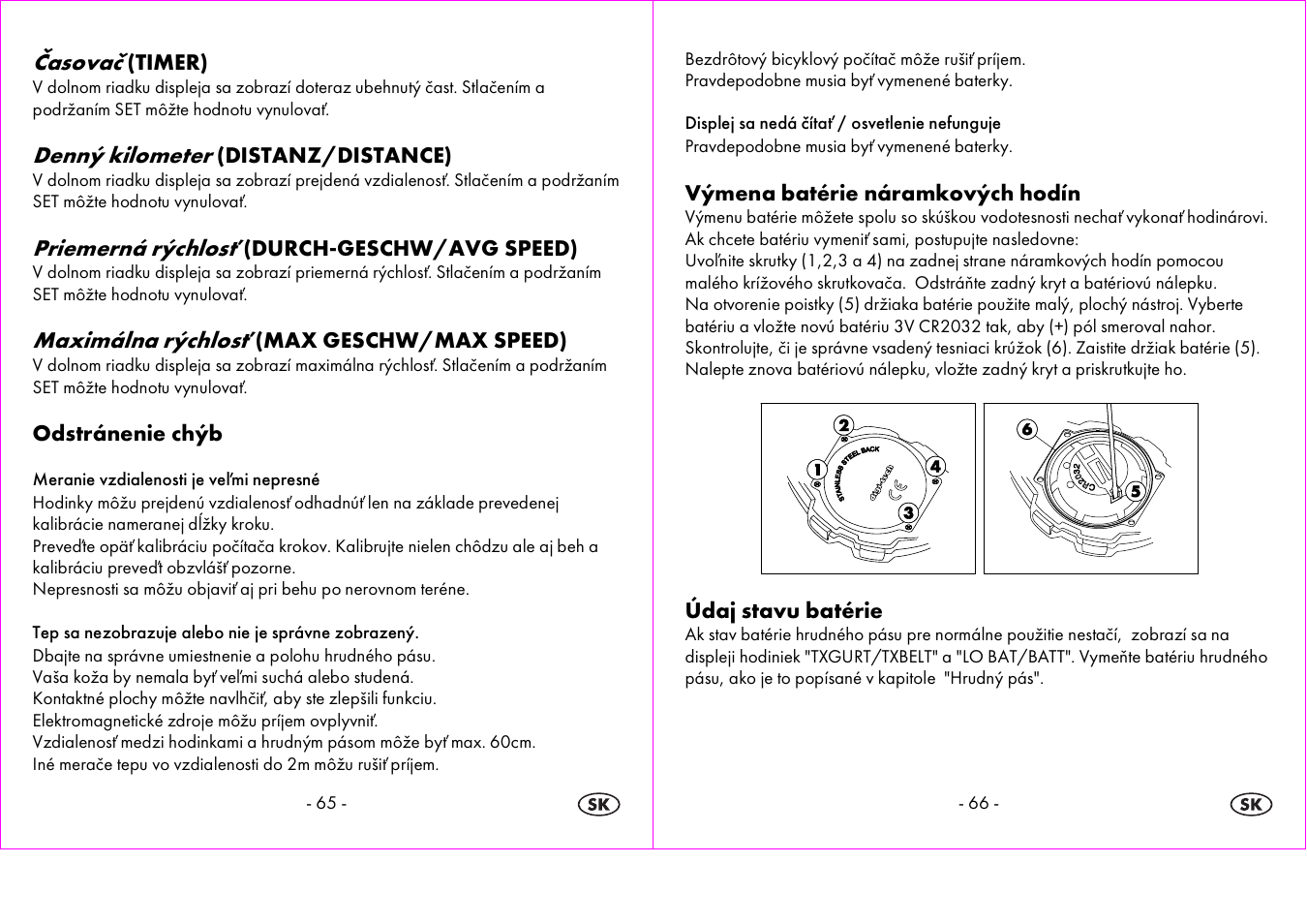 Časovač, Denný kilometer, Priemerná rýchlosť | Maximálna rýchlosť | Crivit 1-LD3604-х User Manual | Page 34 / 49