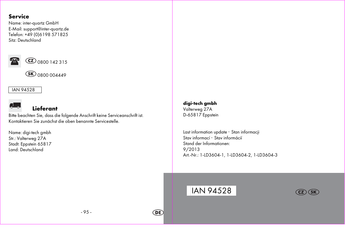 Crivit 1-LD3604-х User Manual | Page 49 / 49