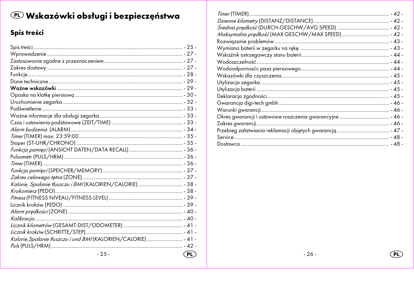 Wskazówki obsługi i bezpieczęństwa | Crivit 1-LD3604-х User Manual | Page 14 / 51